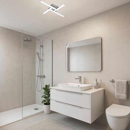 Plafoniera Antonia LED, 24W, 2200lm, lumina neutra (4000K), IP44
