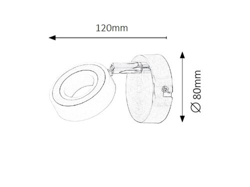 Spot Zora LED, 4.5W, 400lm, lumina neutra (4000K)