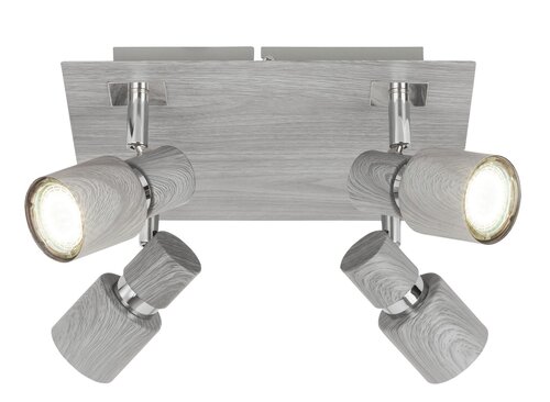 Spot Merkur, 4 x GU10, stejar invechit