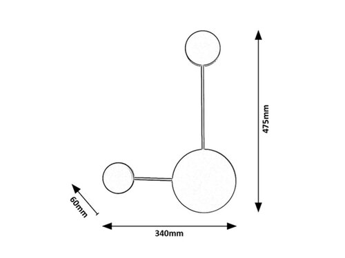 Aplica Amadeo LED, 7W, 500lm, lumina neutra (4000K)