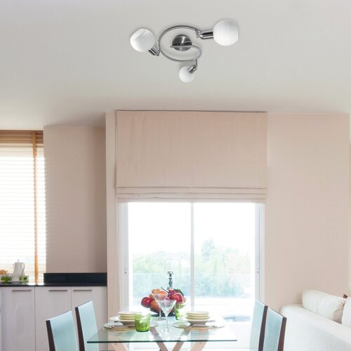 Spot Aurel, 3 x E14, crom satin