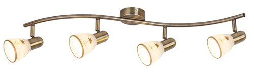 Spot Art Flower, 4 x E14, bronz