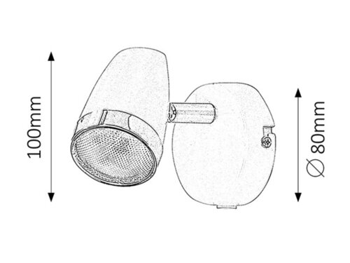 Spot Karen LED, 4W, 280lm, lumina calda (3000K)