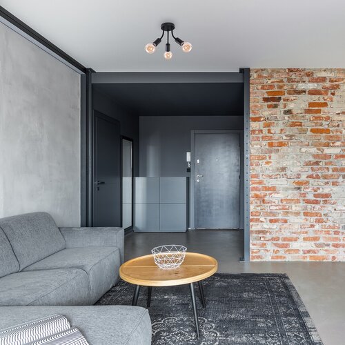 Lustra Almus, 3 x E27, negru