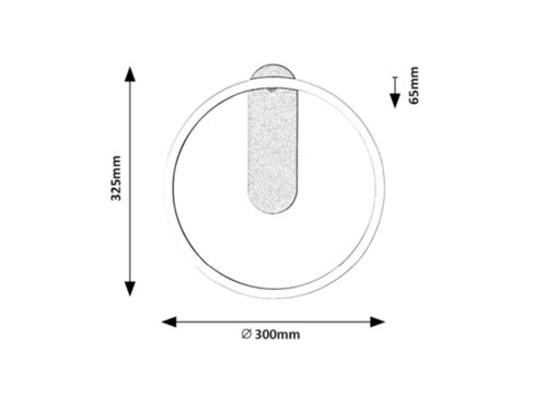 Aplica Tumnus LED, 14W, 1025lm, lumina calda (3000K), Argintiu