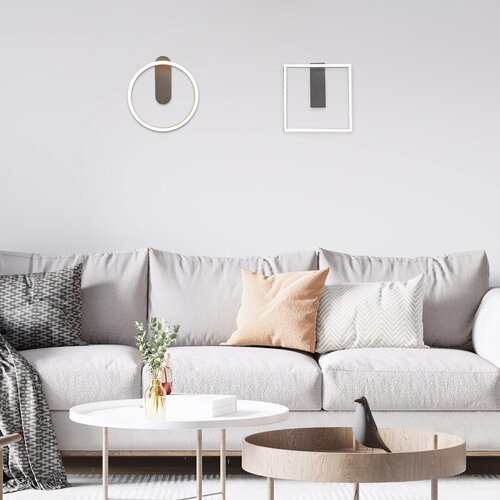 Aplica Tumnus LED, 14W, 1060lm, lumina neutra (4000K), Argintiu