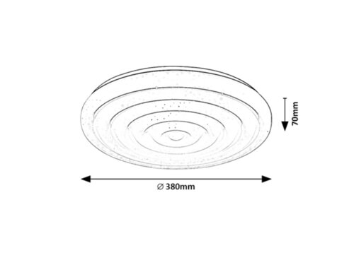 Plafoniera Katina LED, 24W, 2050lm, lumina neutra (4000K)