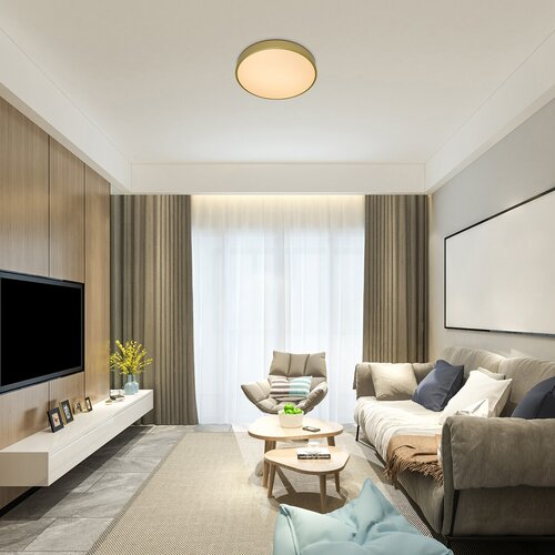 Plafoniera Tesia LED cu Telecomanda, 60W, 3760lm, lumina reglabila (2700K - 6000K)