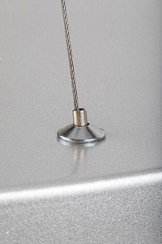 Pendul LED Tesia, 36W, lumina neutra (4000K), Argintiu