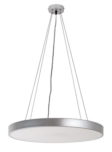 Pendul LED Tesia cu Telecomanda, 60W, 3 tipuri de lumina, Argintiu