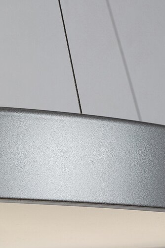 Pendul LED Tesia cu Telecomanda, 60W, 3 tipuri de lumina, Argintiu