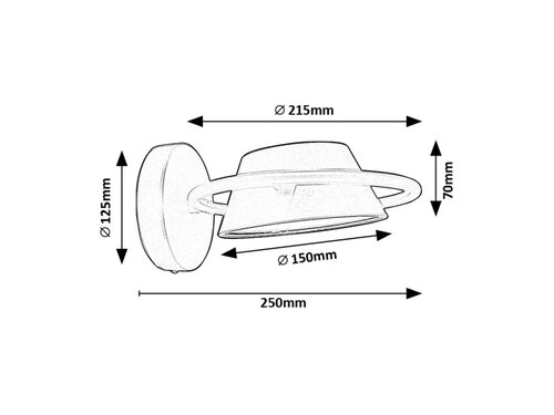 Aplica Odiss LED, 6W, 400lm, lumina calda (3000K)