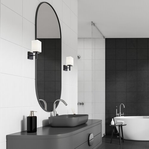 Aplica Zenkai, 1 x E14, negru mat, IP44