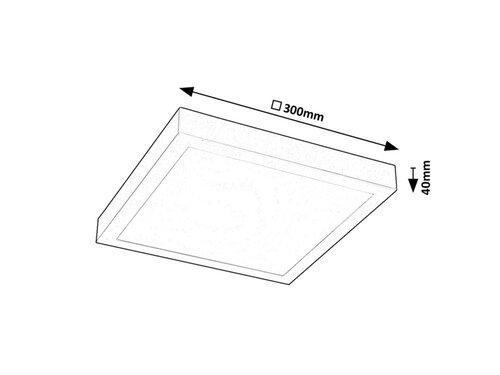 Plafoniera Damek2 LED, 18W, 1430lm, lumina neutra (4000K)