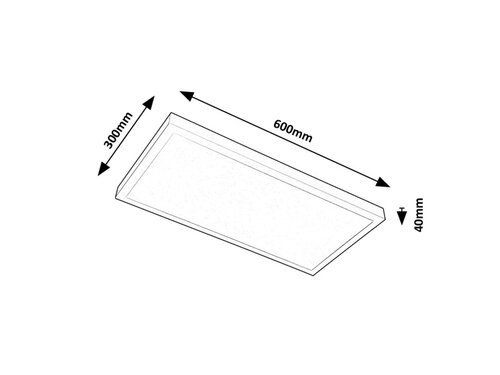 Plafoniera Damek2 LED, 24W, 1750lm, lumina neutra (4000K)