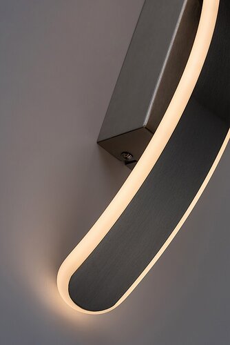 Aplica Jarnelle LED, 12W, 800lm, lumina calda (3000K), Crom