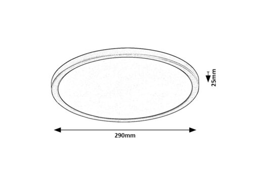 Plafoniera Gonzalo LED, 24W, 1600lm, lumina reglabila (3000K - 6000K)