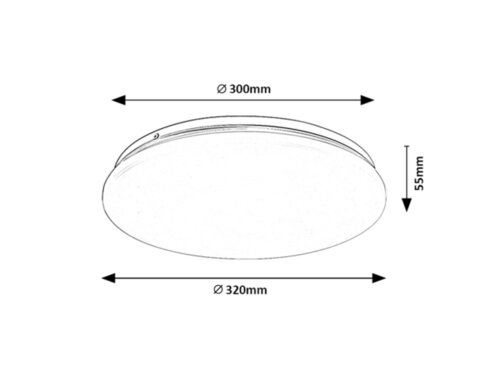 Plafoniera Vendel LED, 18W, 1450lm, lumina calda (3000K)