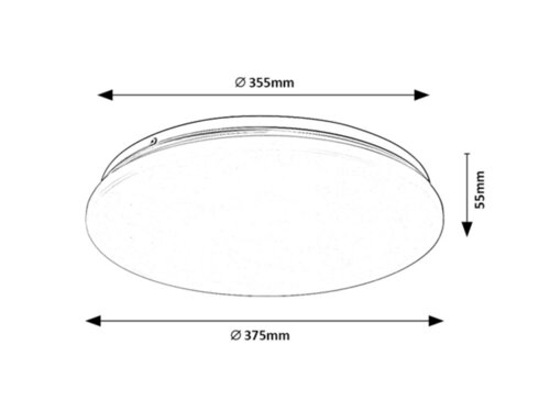 Plafoniera Vendel LED, 24W, 1850lm, lumina calda (3000K)