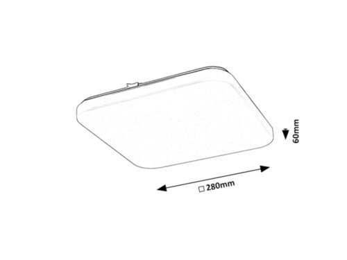 Plafoniera Vendel LED, 12W, 1000lm, lumina calda (3000K)
