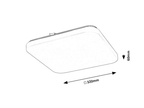 Plafoniera Vendel LED, 18W, 1350lm, lumina calda (3000K)