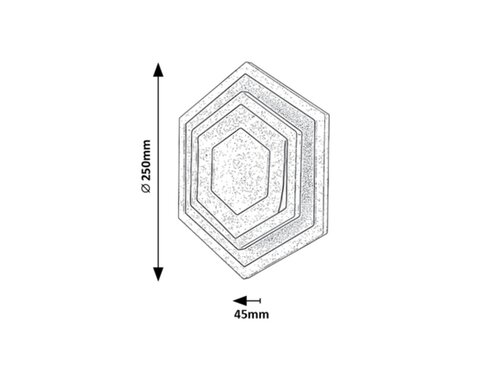 Aplica Bitsi LED, 23W, 1000lm, lumina reglabila (3000K - 6000K), Negru