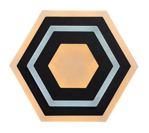 Aplica Bitsi LED, 23W, 1000lm, lumina reglabila (3000K - 6000K), Negru