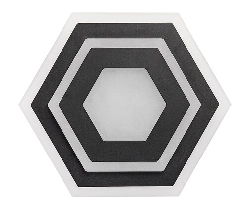 Aplica Bitsi LED, 23W, 1000lm, lumina reglabila (3000K - 6000K), Negru