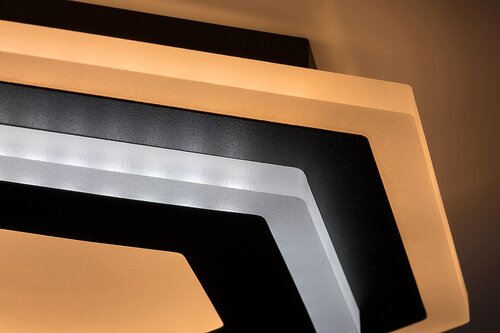 Aplica Bitsi LED, 23W, 1000lm, lumina reglabila (3000K - 6000K), Negru