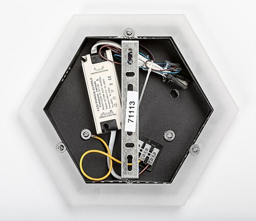 Aplica Bitsi LED, 23W, 1000lm, lumina reglabila (3000K - 6000K), Negru