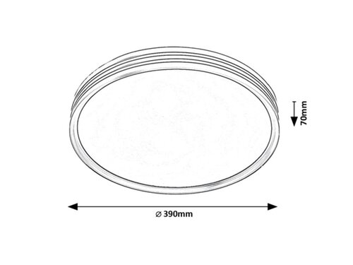 Plafoniera Epora LED, 25W, 1120lm, lumina calda (3000K)