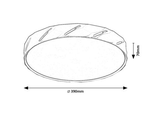 Plafoniera Nessira LED, 25W, 1100lm, lumina neutra (4000K)
