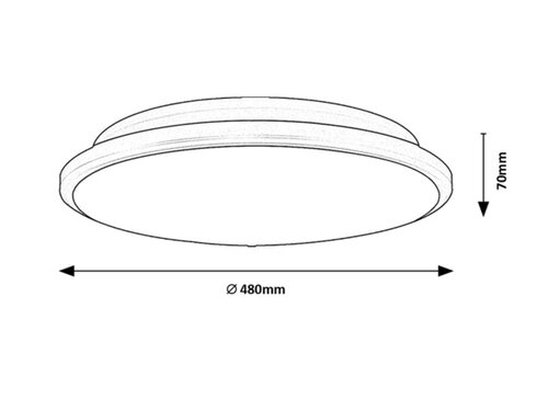 Plafoniera Engon LED, 45W, 2940lm, lumina calda (3000K)