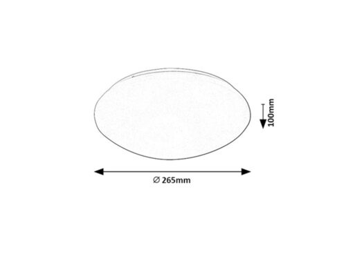 Plafoniera Lucas LED cu senzor de miscare, 12W, 830lm, lumina neutra (4000K), IP44