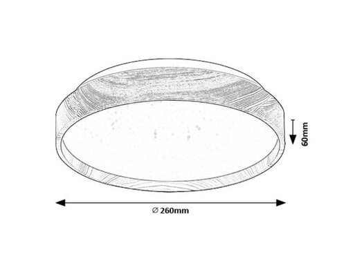 Plafoniera Leana2 LED, 12W, 730lm, lumina calda (3000K)