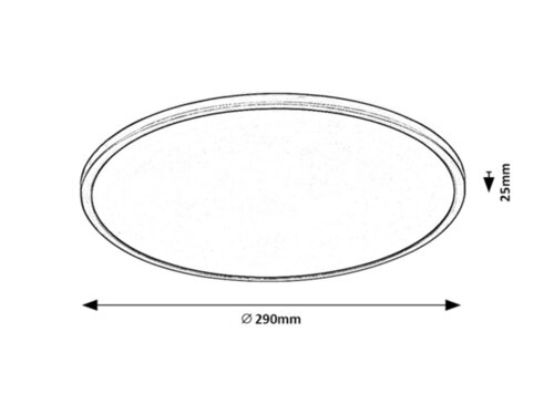 Plafoniera Ezio LED, 18W, 1400lm, lumina calda (3000K)