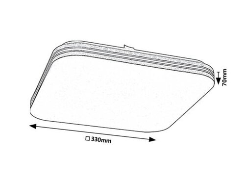 Plafoniera Oscar2 LED, 18W, 1170lm, lumina neutra (4000K)
