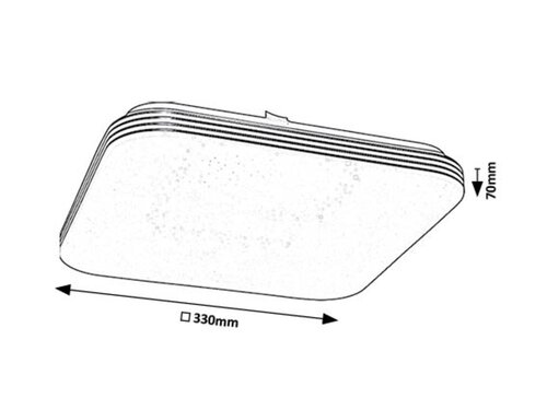 Plafoniera Oscar2 LED, 18W, 1350lm, lumina neutra (4000K)