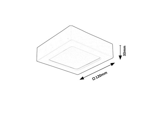 Plafoniera Shaun2 LED, 7W, 660lm, lumina neutra (4000K)