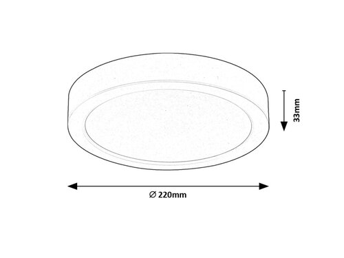 Plafoniera Shaun2 LED, 24W, 2370lm, lumina calda (3000K)