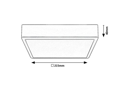 Plafoniera Lauri LED, 22W, 2100lm, lumina reglabila (3000K - 6000K)