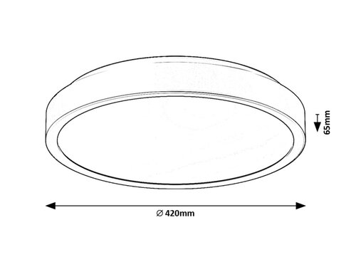 Plafoniera Samira LED, 48W, 3100lm, lumina neutra (4000K), IP44