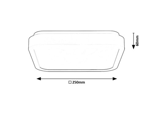 Plafoniera Samira LED, 18W, 1400lm, lumina neutra (4000K), IP44