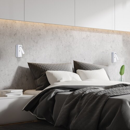 Aplica Gello LED, 4W, 220lm, lumina calda (3000K), Alb