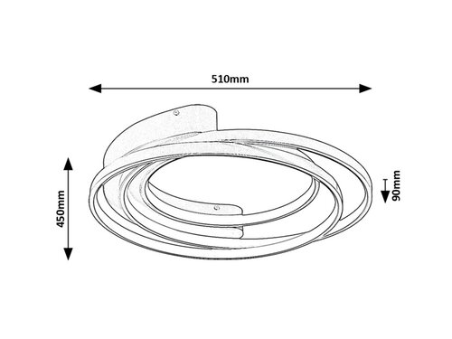 Plafoniera Holize LED, 50W, 3400lm, lumina neutra (4000K)