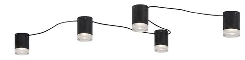 Spot Looplab, 5 x G9, negru