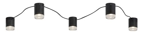 Spot Looplab, 5 x G9, negru
