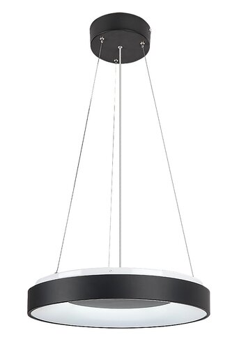 Pendul LED Ceilo cu Telecomanda, 38W, 3 tipuri de lumina, Negru