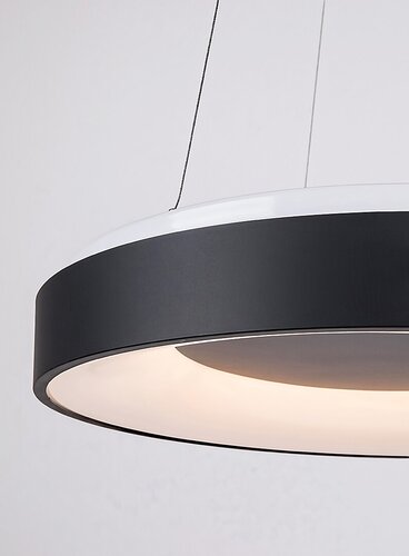 Pendul LED Ceilo cu Telecomanda, 38W, 3 tipuri de lumina, Negru