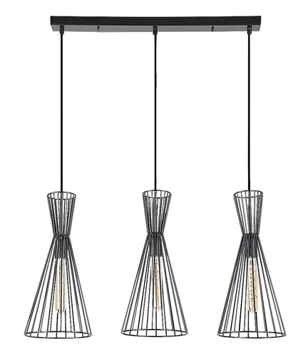 Pendul Leandros, 3 x E27, Negru